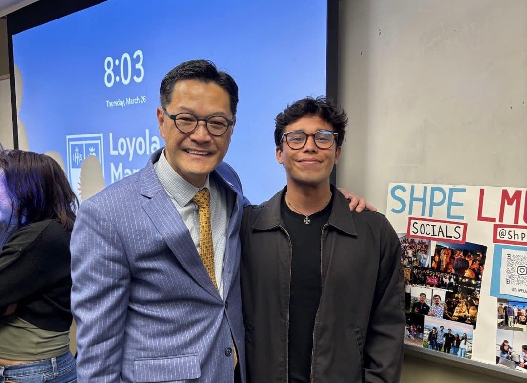LMU President Visits SHPE